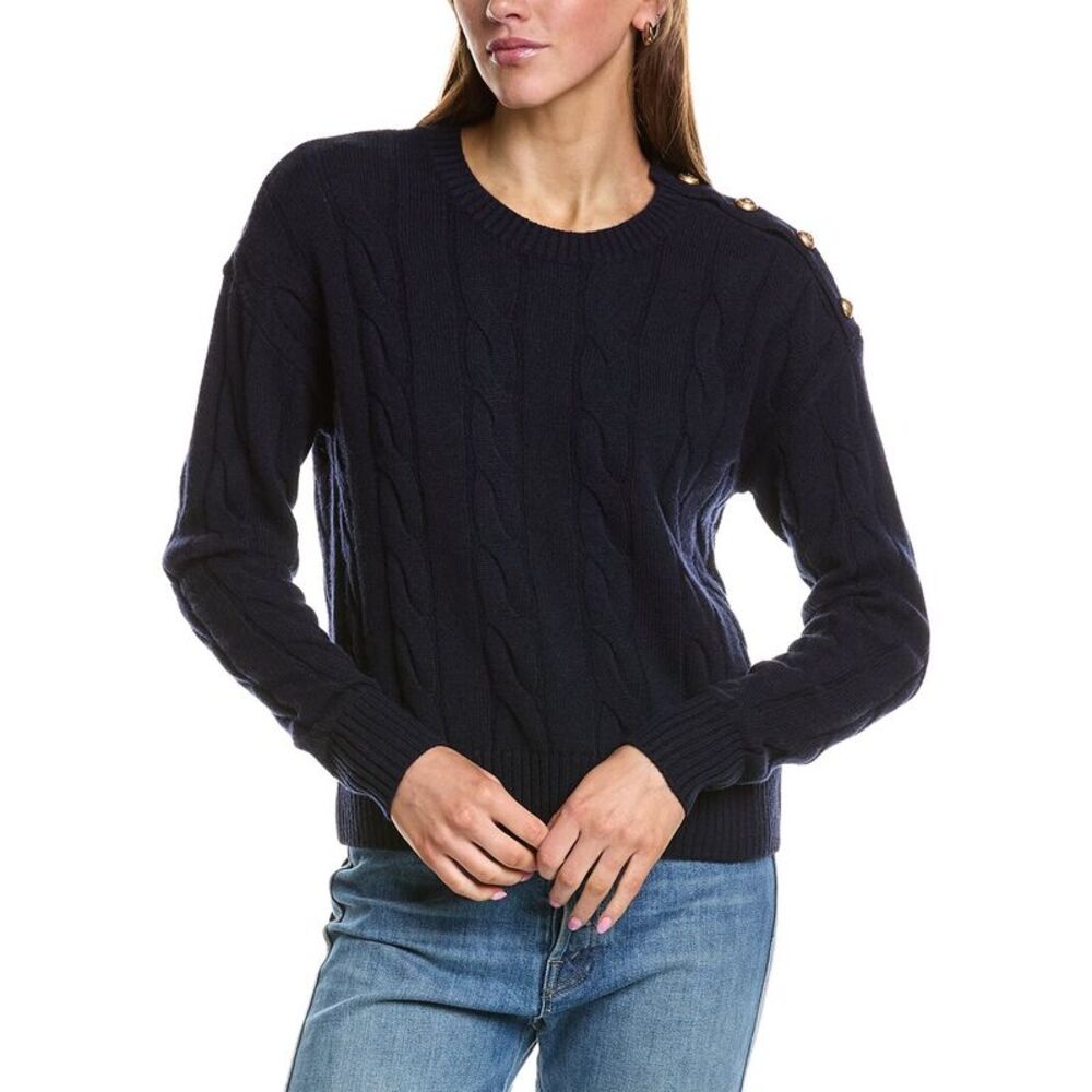 Rowing Blazers Womens  Cable Knit Wool & Cashmere-Blend Sweater
